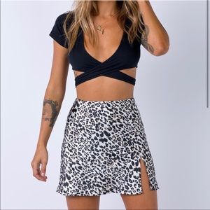 Princess Polly Yates Mini Skirt Leopard